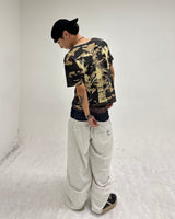 Dot Bone Thermal Henley Neck Tee