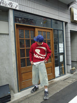 Big Heisei Logo Crewneck Knit