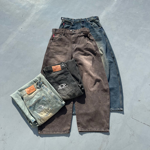 Heisei Logo Buggy Ballon Denim Pants