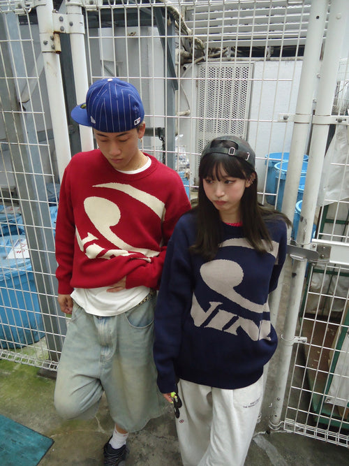 Big Heisei Logo Crewneck Knit