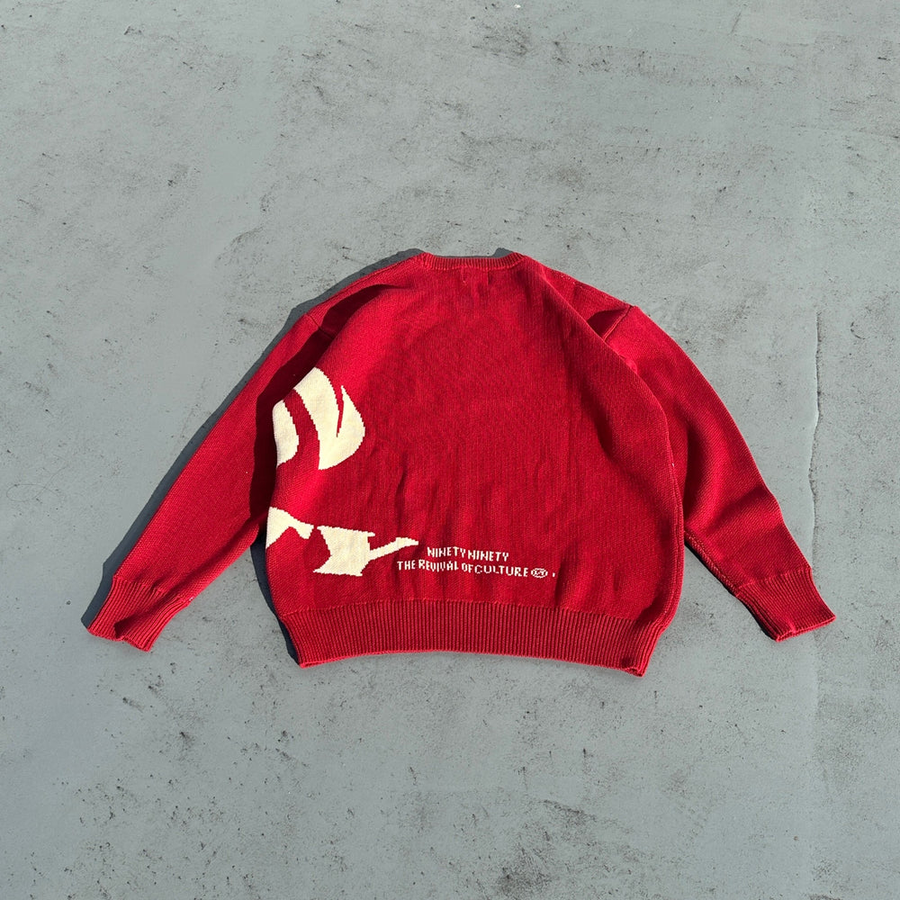 いモモもページ Big Heisei Logo Crewneck Knit – YZ