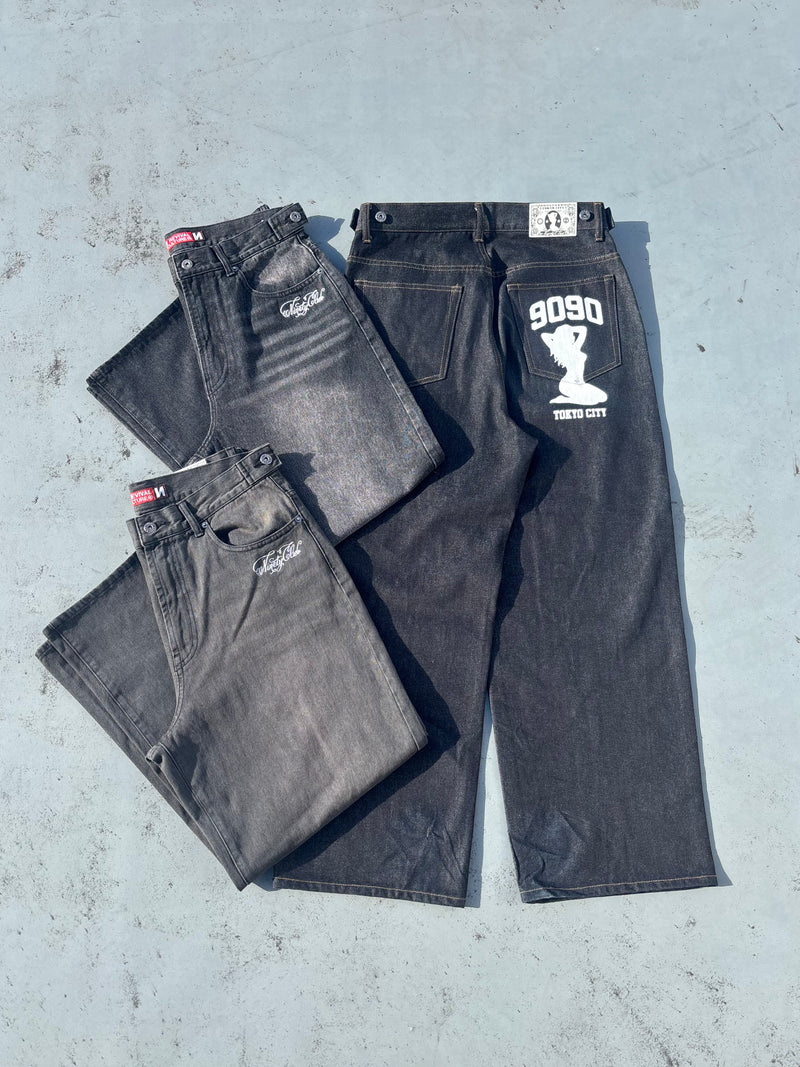 Sexy Logo Denim Pants – YZ Sexy Logo Denim Pants – YZ