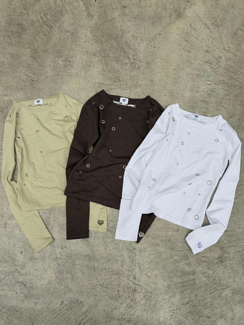 eyelet long sleeve tee – YZ