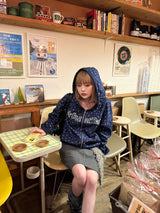 リバーシブルジップフーディー 