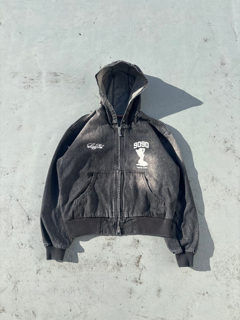 Sexy Logo Denim Zip Hoodie – YZ