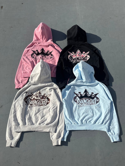 King Logo Zip Hoodie 