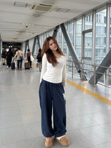 chain embroidery  glitter sweat pants