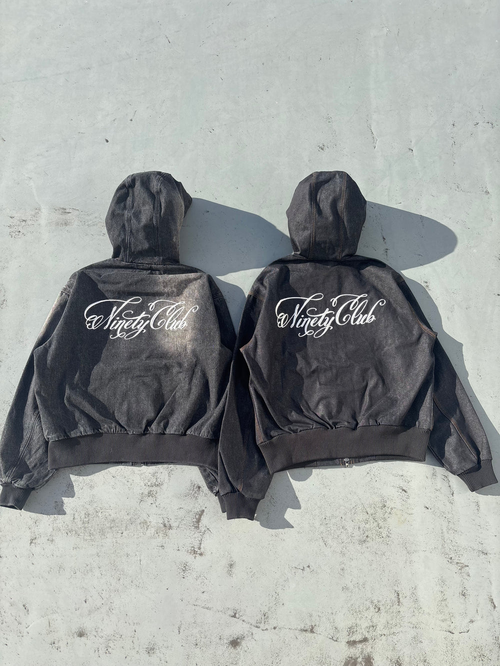 Sexy Logo Denim Zip Hoodie – YZ