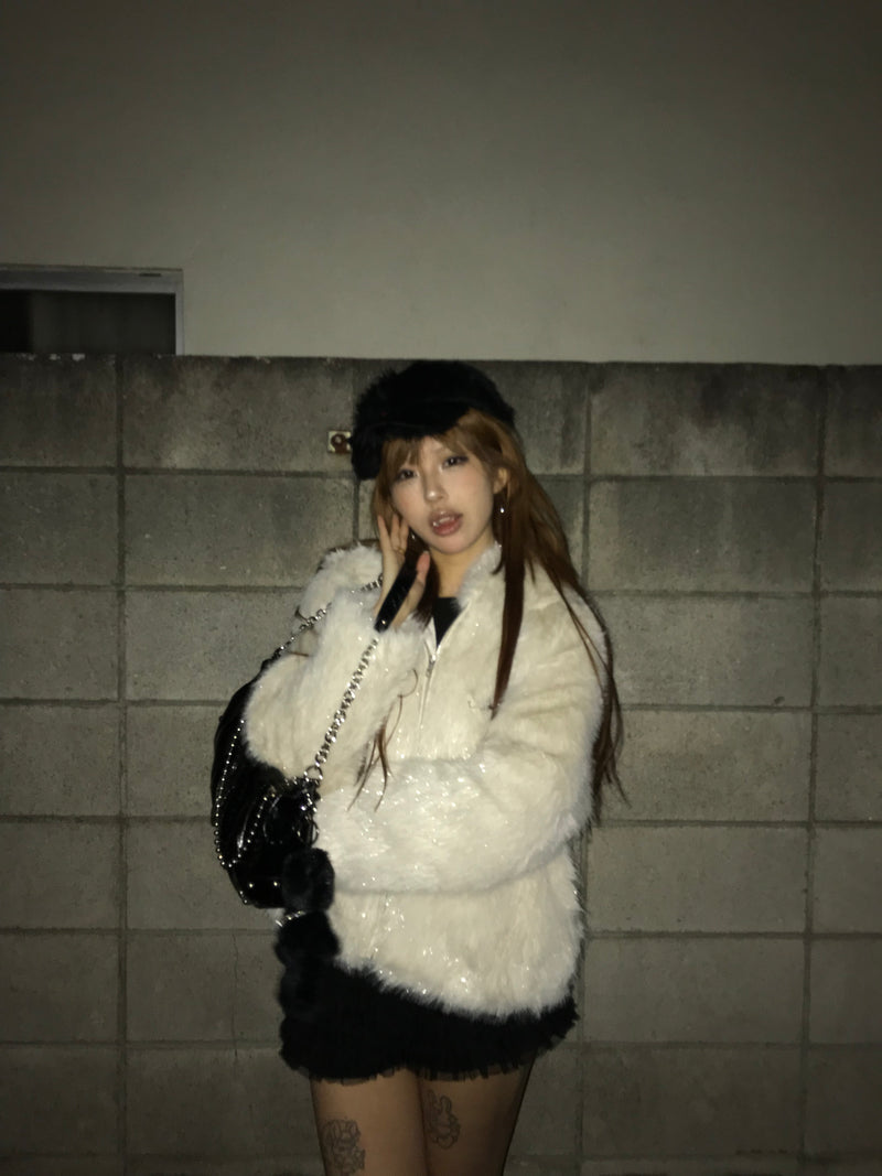 나인티 걸 오버 퍼 아우터 