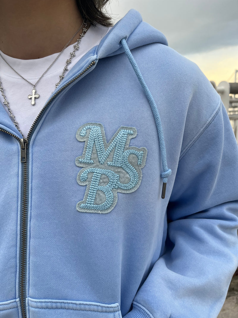 サイダーハウス CYDERHOUSE 塩縮モッズコートワッペン 水色 パーカー サイダーハウス CYDERHOUSE 塩縮モッズコートワッペン 水色 パーカー