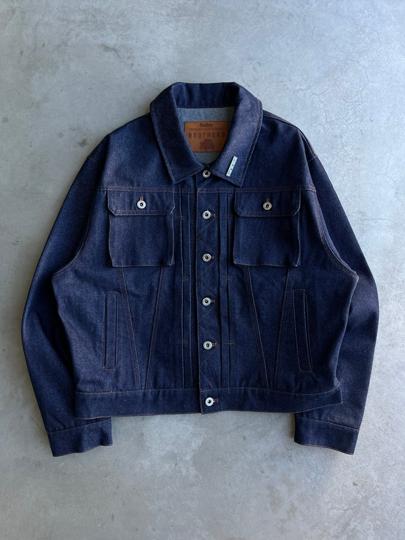 Rigid box short denim jacket – YZ