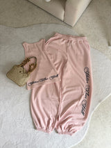 CURSIVE RIB TANKTOP