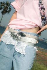 umbro × Younger Song Double Diamond Logo Belt 