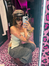 Ninety Girl Logo Glitter Buggy Denim Pants 