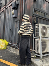 border heart logo hoodie