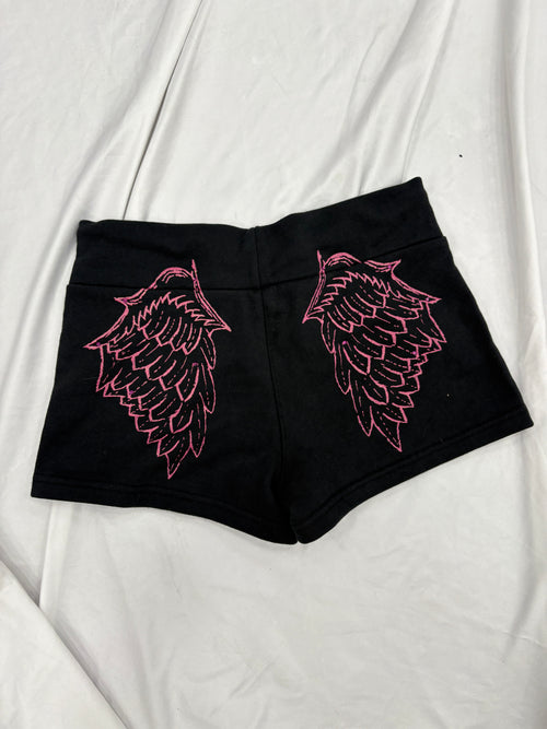 angel105ch様 Angel rhinestone micro sweat shorts – YZ