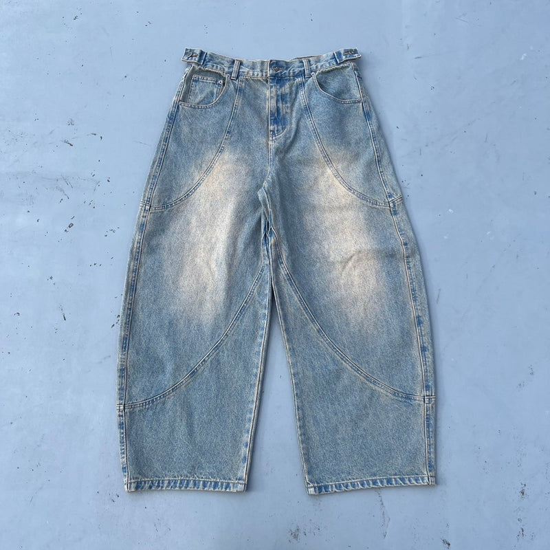 Yoke Denim Ballon Pants