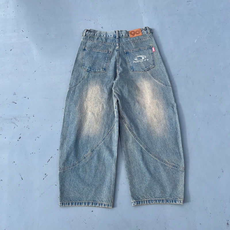 Yoke Denim Ballon Pants