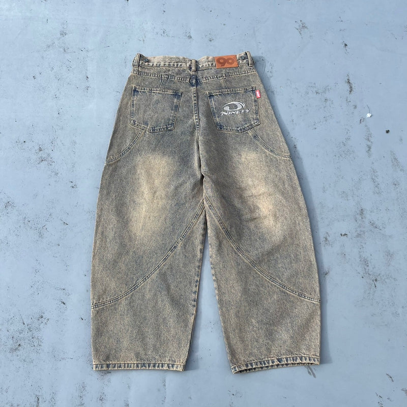 Yoke Denim Ballon Pants