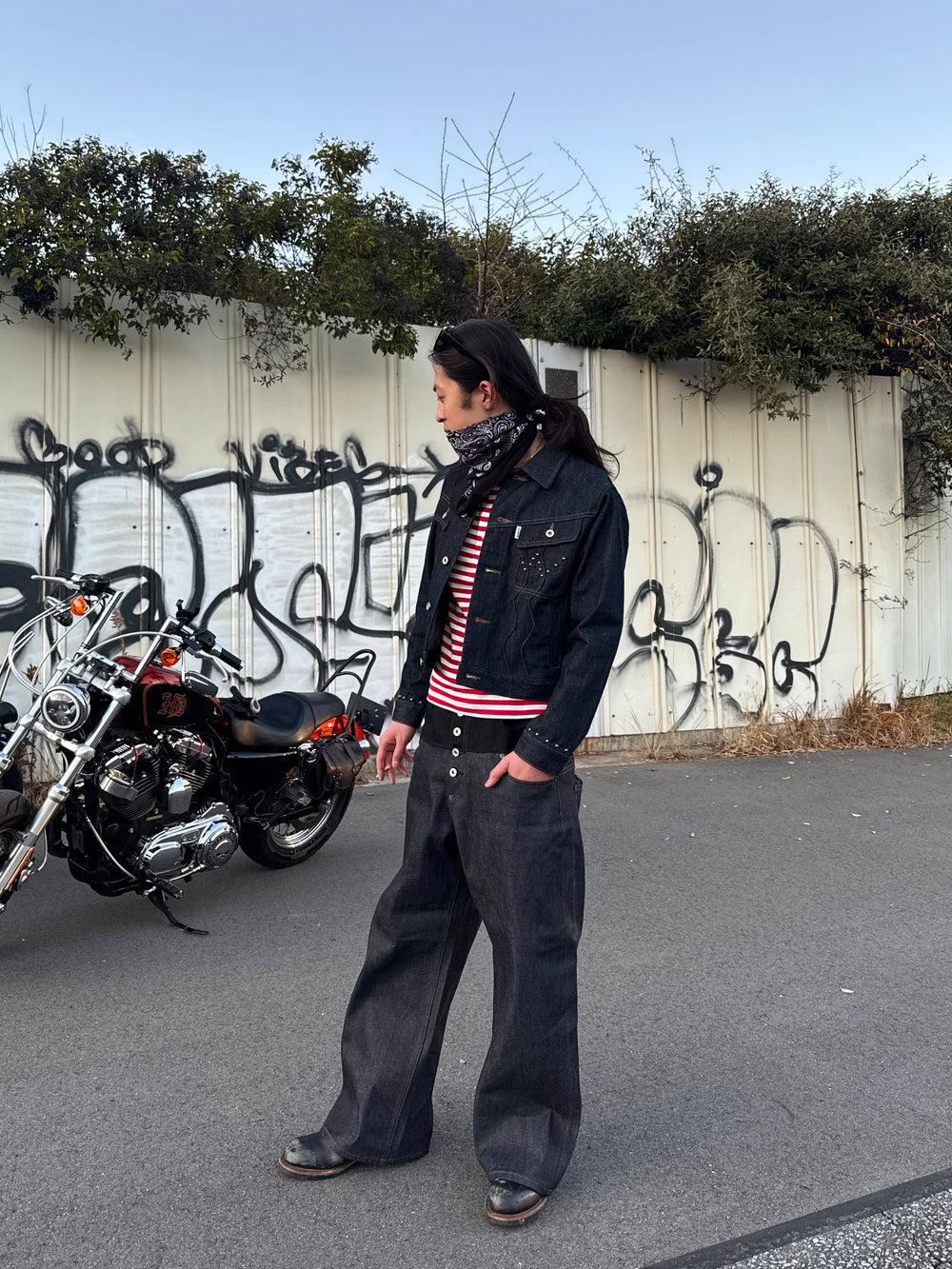 BADWAY × B.BALLSY 2up wide denim pants – YZ