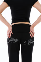 stone foldover pants