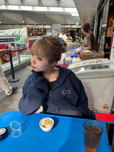 90 Logo Flower Zip Hoodie 