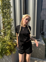 90 로고 도트 티 