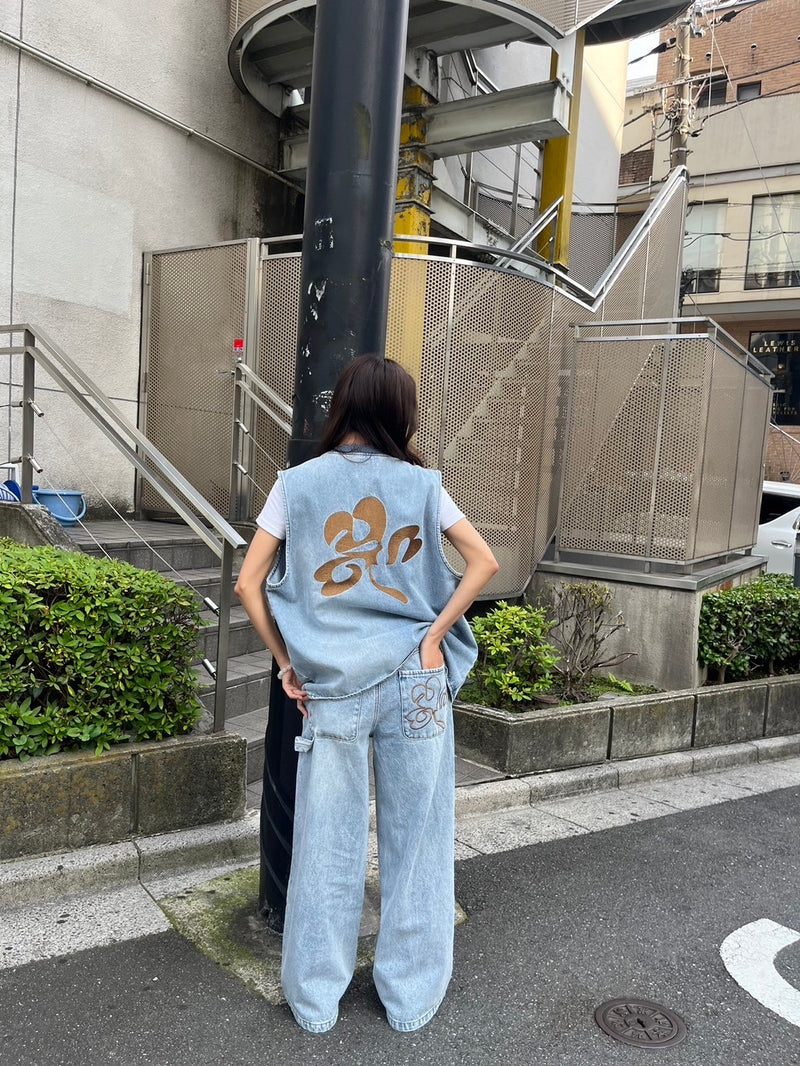 Clover logo buggy denim