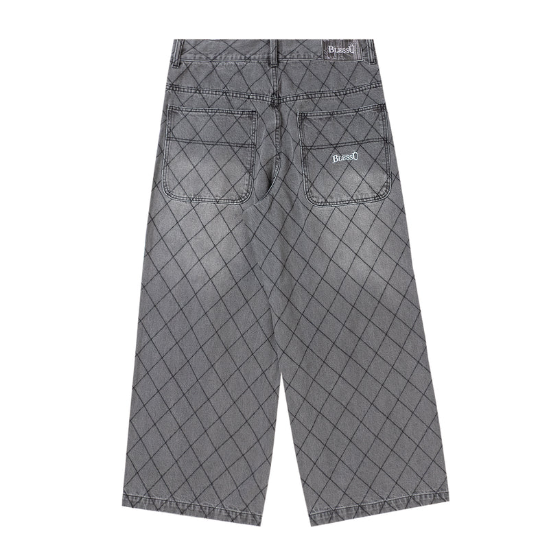 BlessU ブラックデニム バギーパンツ BU baggy denim pants – YZ