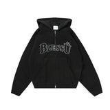 BU OG LOGO ZIP UP HOODIE 