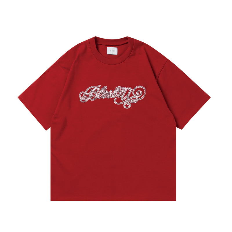 BU CURSIVE LOGO S/S TEE