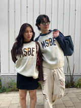 Msbe Logo Raglan Knit Pullover