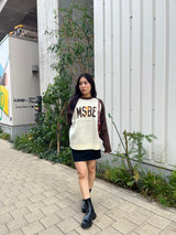 MSBE logo raglan knit pullover