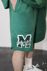 M college logo wappen sweat shorts