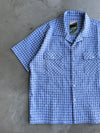 western seersucker check shirt