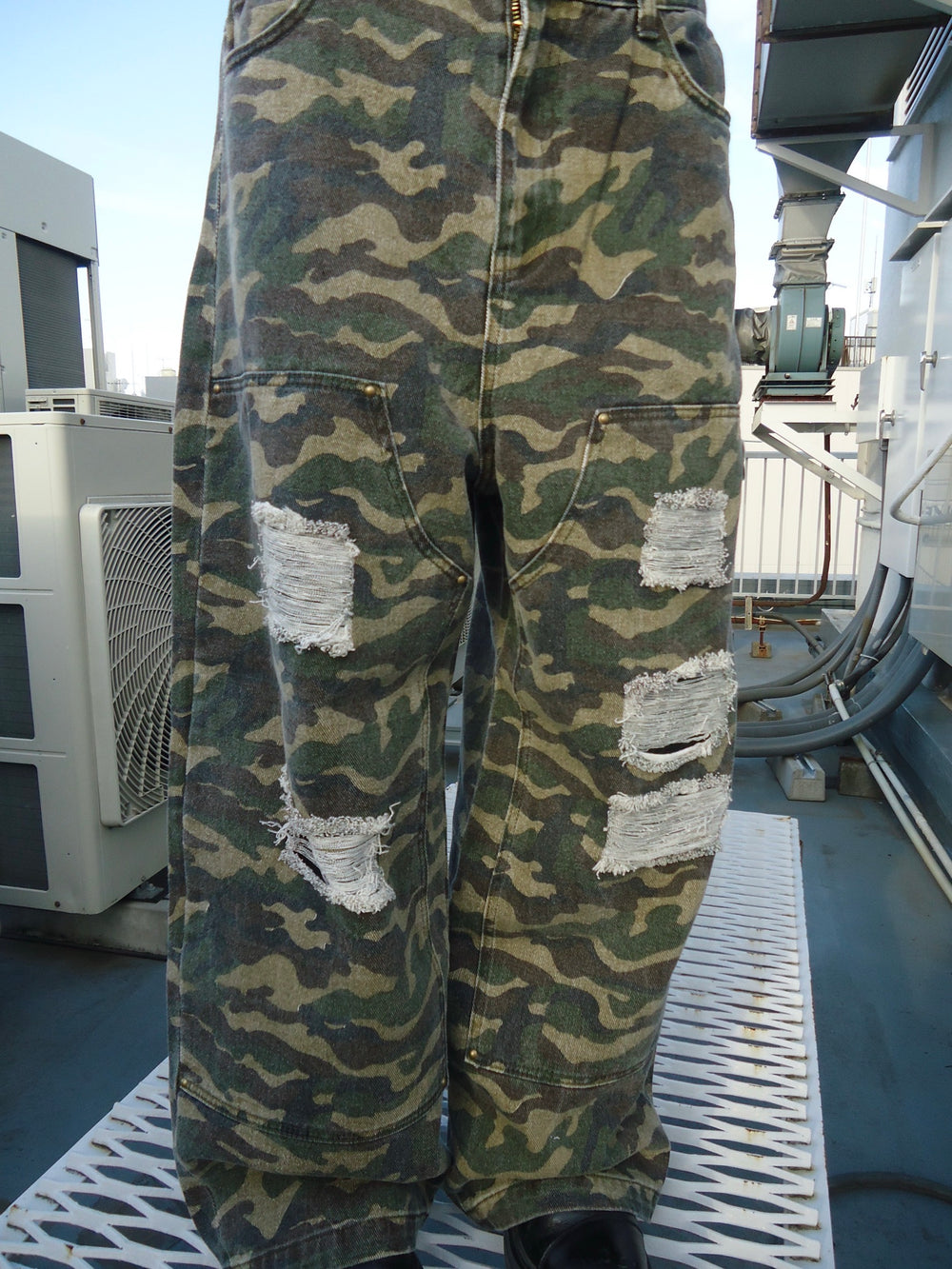 Double Knee Damage Buggy Pants – YZ