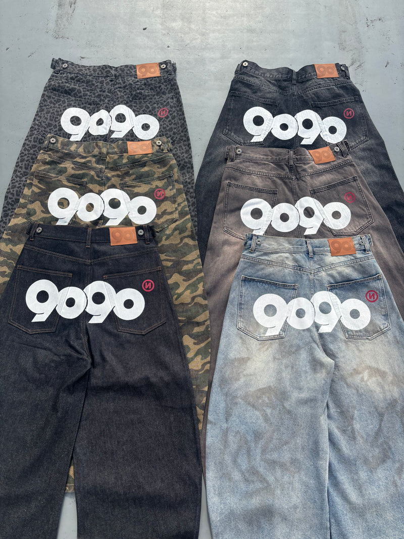 9090 OG Logo Painted Denim Pants – YZ 9090 OG Logo Painted Denim Pants – YZ