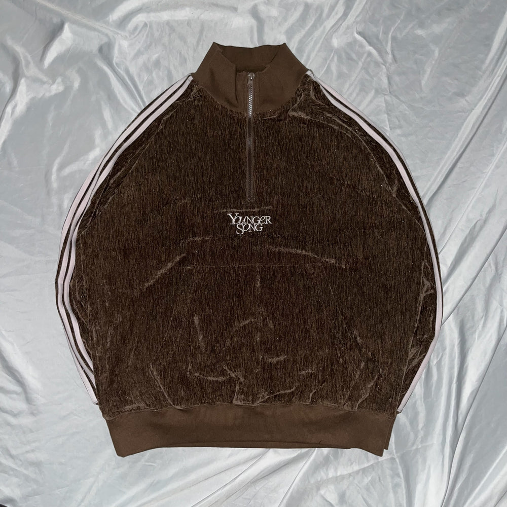 Velours lamé half zip track jacket – YZ