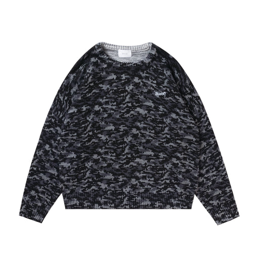 BU DIGITAL CAMOUFLAGE PATTERN KNIT