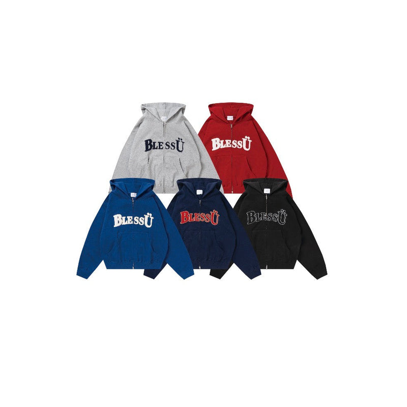 BlessÜ OG LOGO ZIP UP HOODIE BU OG LOGO ZIP UP HOODIE – YZ