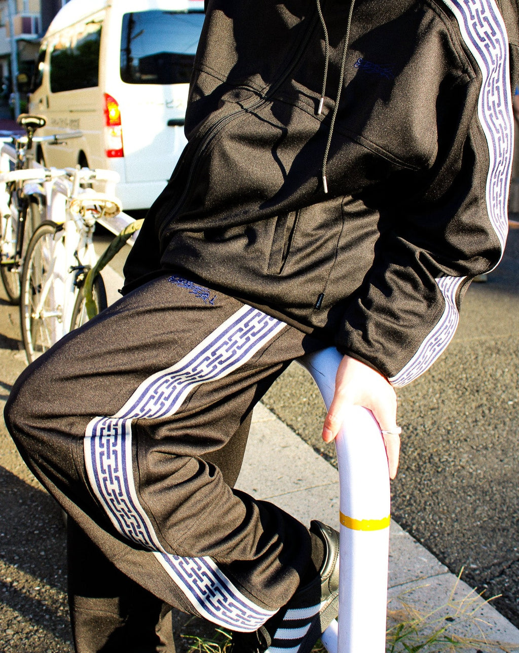 genzai ゲンザイ logo ss shirt \u0026 logo pants - ワークパンツ