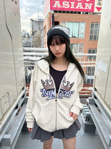 King Logo Front Zip Hoodie