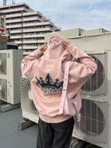 King Logo Front Zip Hoodie