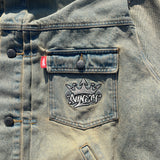 King Logo Vintage Denim Jacket