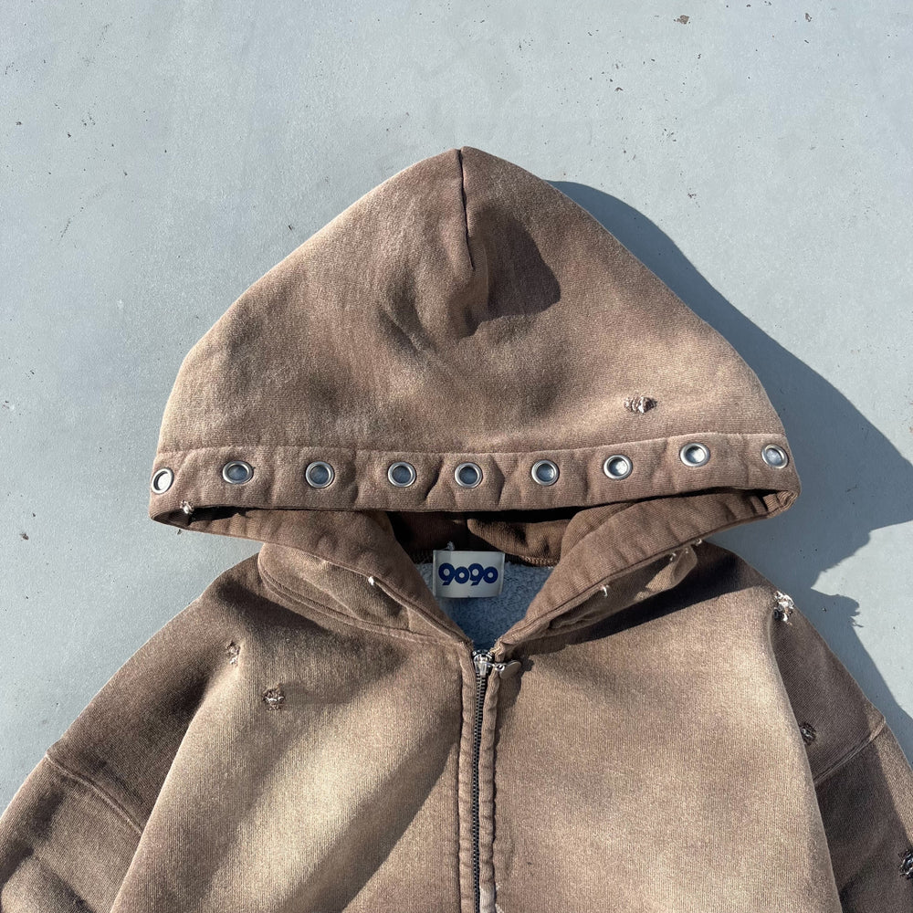 Destroyed Collage Zip Hoodie – YZ