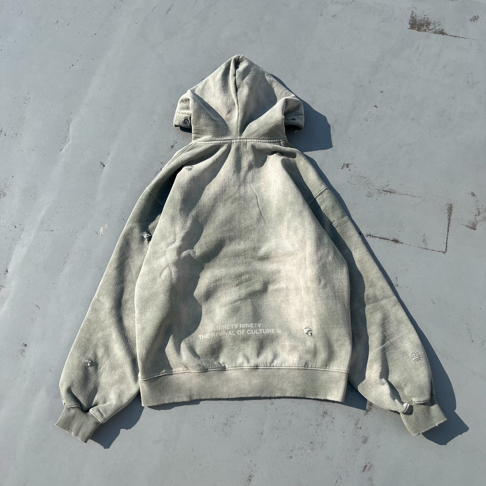 Destroyed Collage Zip Hoodie – YZ