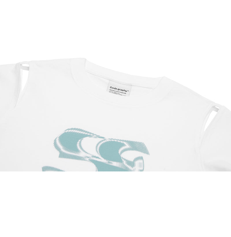 (WOMAN) WAVE Symbol Cut out SHORT SLEEVE T-Shirt(発送予定：2024年4月下旬)