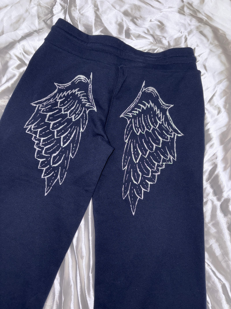 Feather Logo Slim Sweat Pants