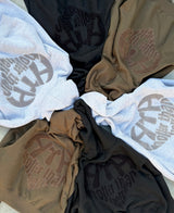 glitter heart logo zip hoodie