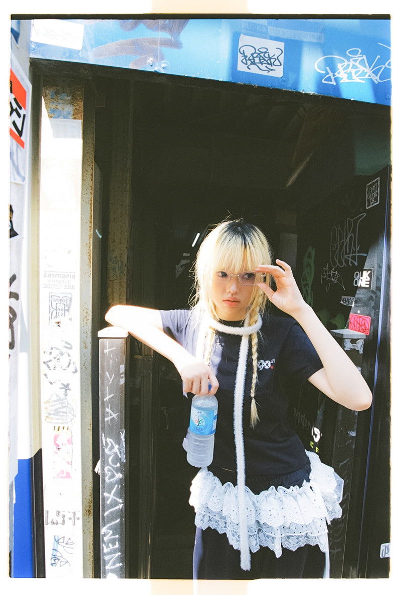 90 로고 도트 티 